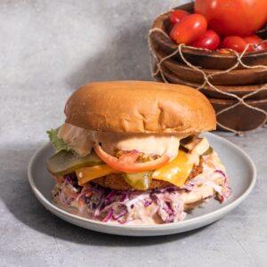 Fusion paneer burger