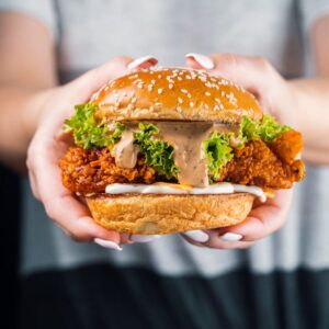 Fiery Chicken Burger