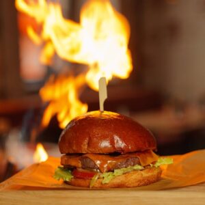Fiery Paneer burger