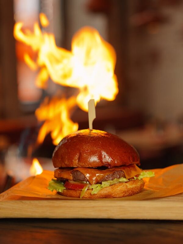 Fiery Paneer burger